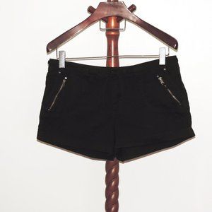 Bongo black cuffed shorts